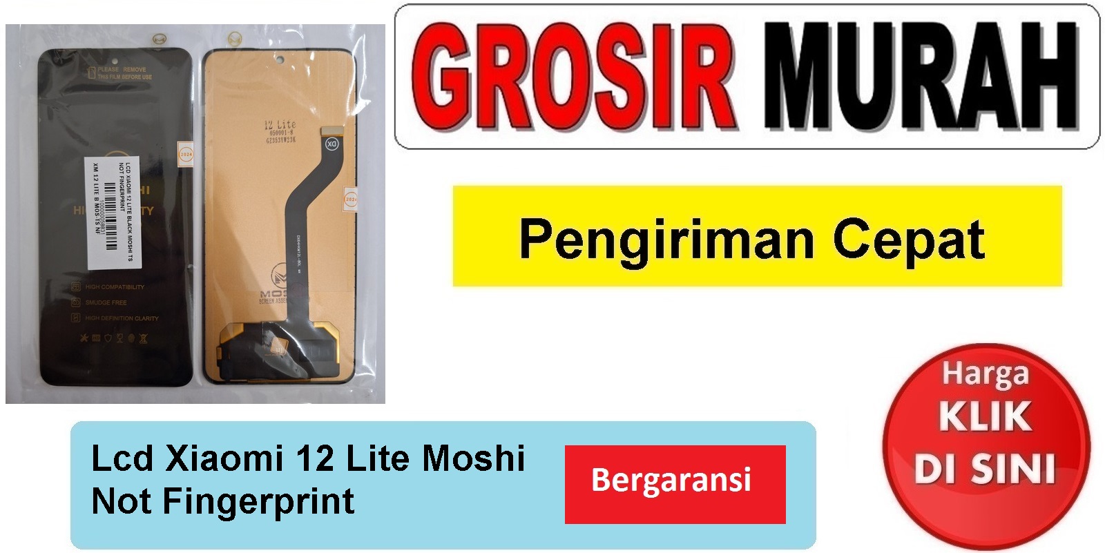 Lcd Xiaomi 12 Lite Moshi Not Fingerprint Fullset Touchscreen Bergaransi Spare Part Hp Grosir