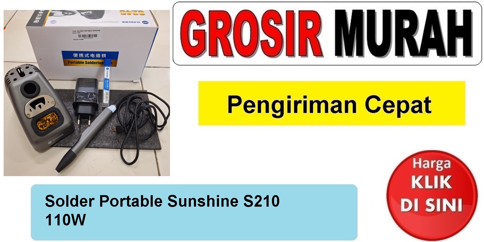 Solder Portable Sunshine S210 110W Perlengkapan Service Toolkit Alat Serpis teknisi Spare Part Hp Grosir