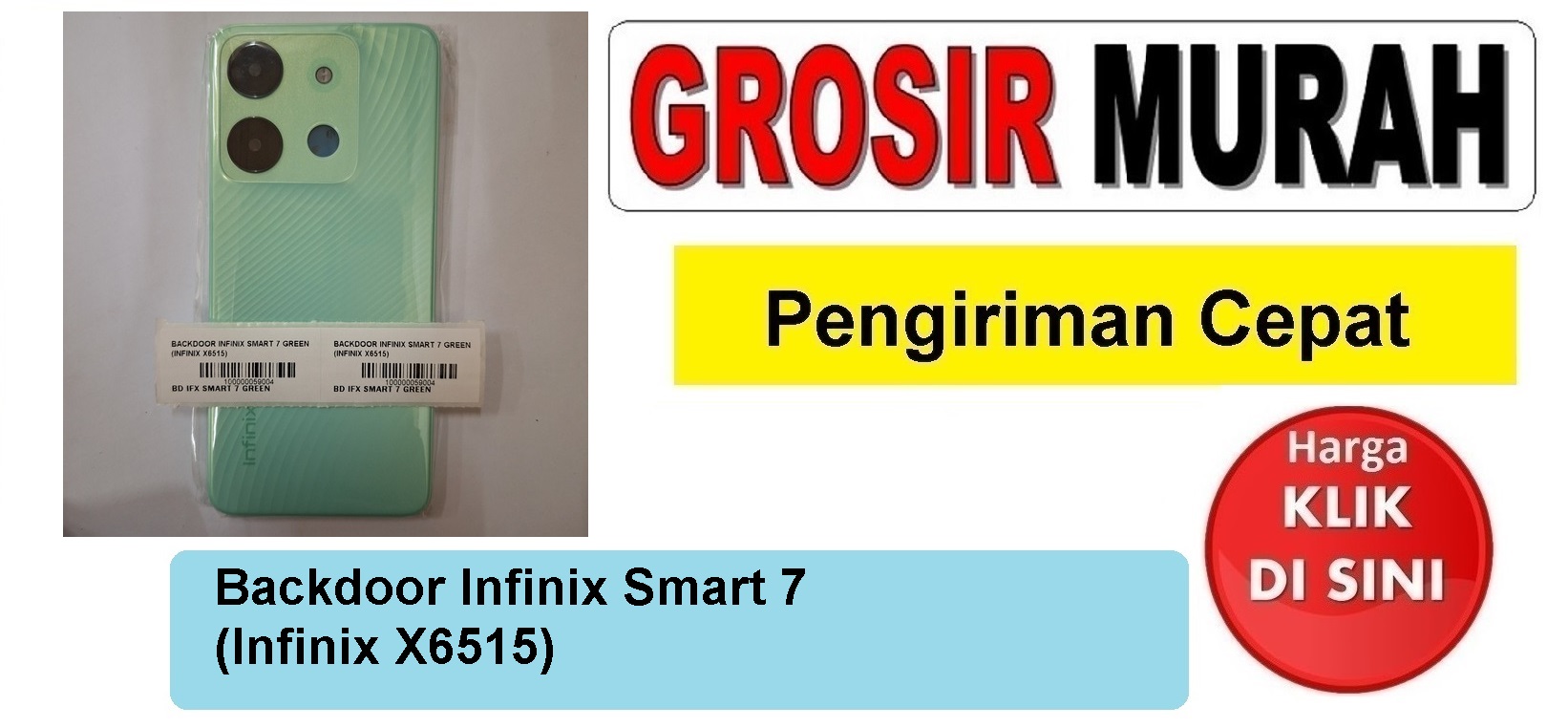 Backdoor Infinix Smart 7 (Infinix X6515) Backcover Tutup Belakang