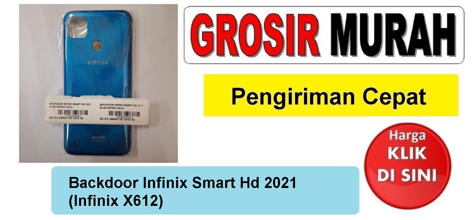 Backdoor Infinix Smart Hd 2021 (Infinix X612) Backcover Tutup Belakang