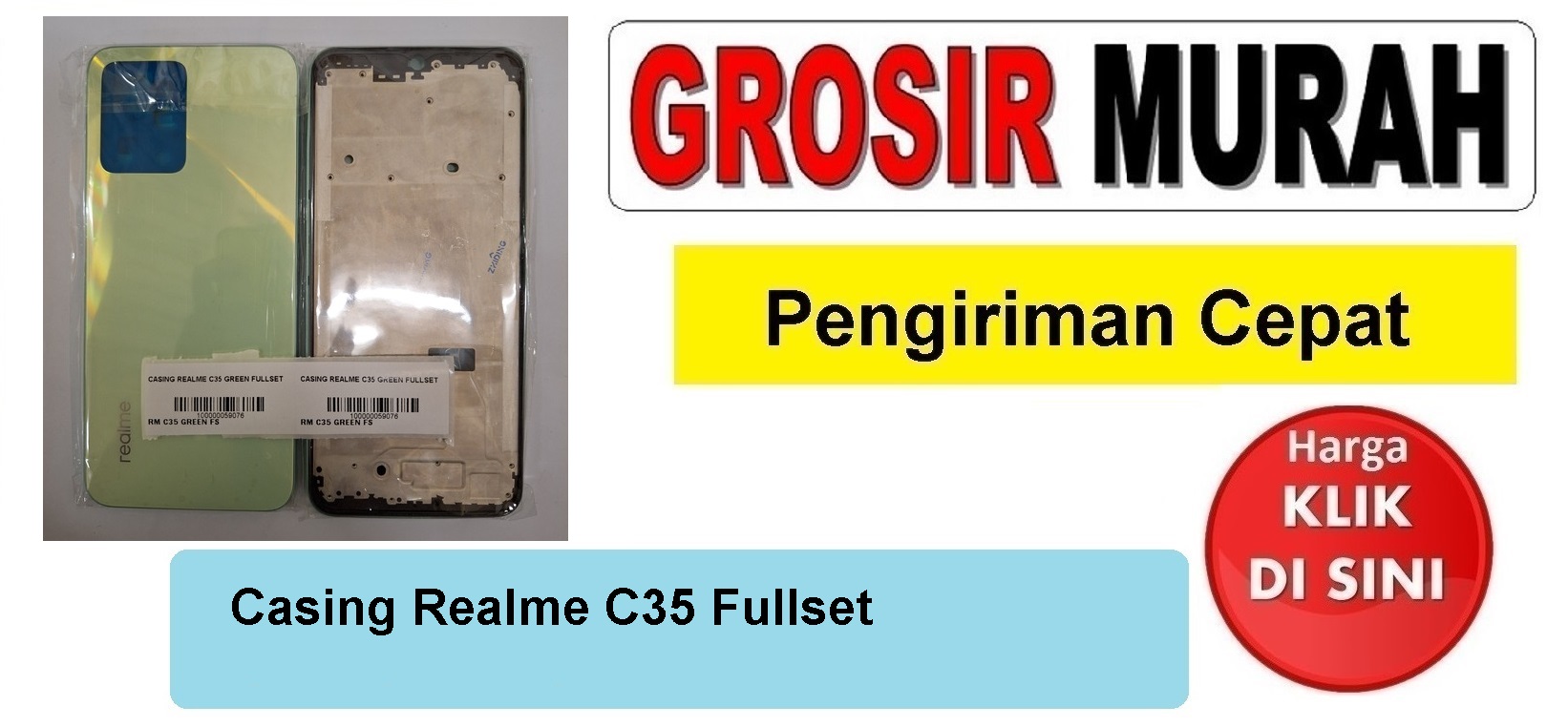 Casing Realme C35 Fullset housing kesing fullset