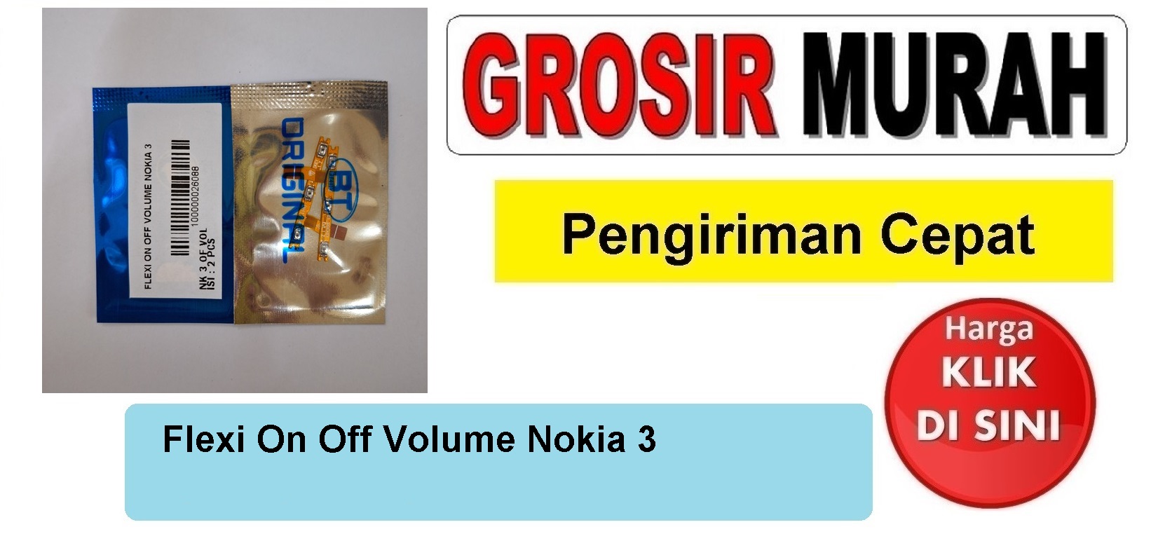 Flexi On Off Volume Nokia 3 Fleksibel Flexible Fleksi Flexibel Flex Power On off Volume Tombol