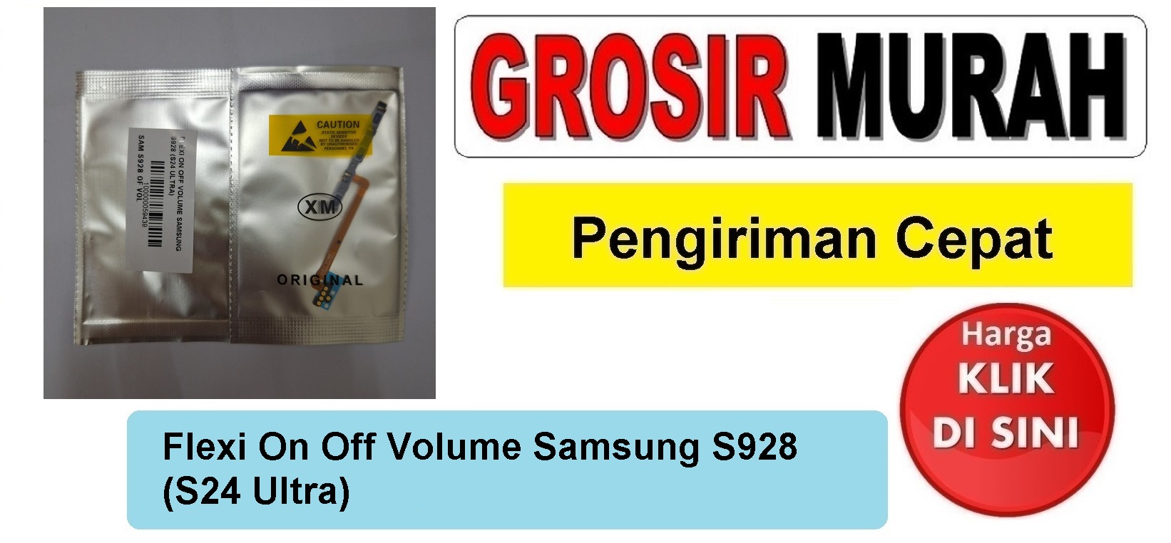 Flexi On Off Volume Samsung S928 (S24 Ultra) Fleksibel Flexible Fleksi Flexibel Flex Power On off Volume Tombol