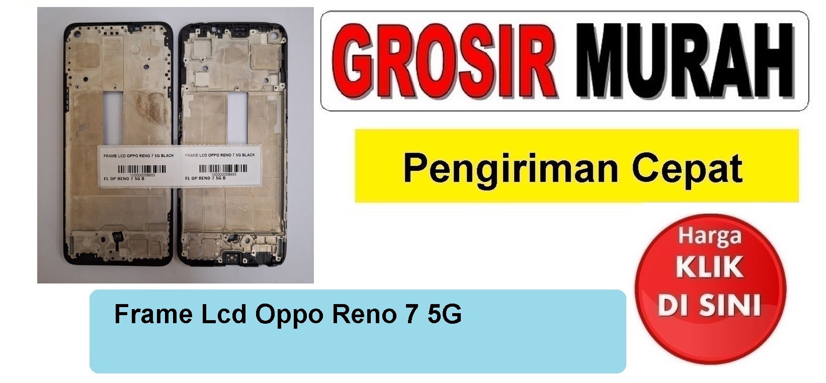 Pusat Penjualan Frame Lcd Oppo Reno 7 5G Middle Frame Front Dudukan Tulang Tengah Bazel lcd Bezel Plate Spare Part Hp Grosir