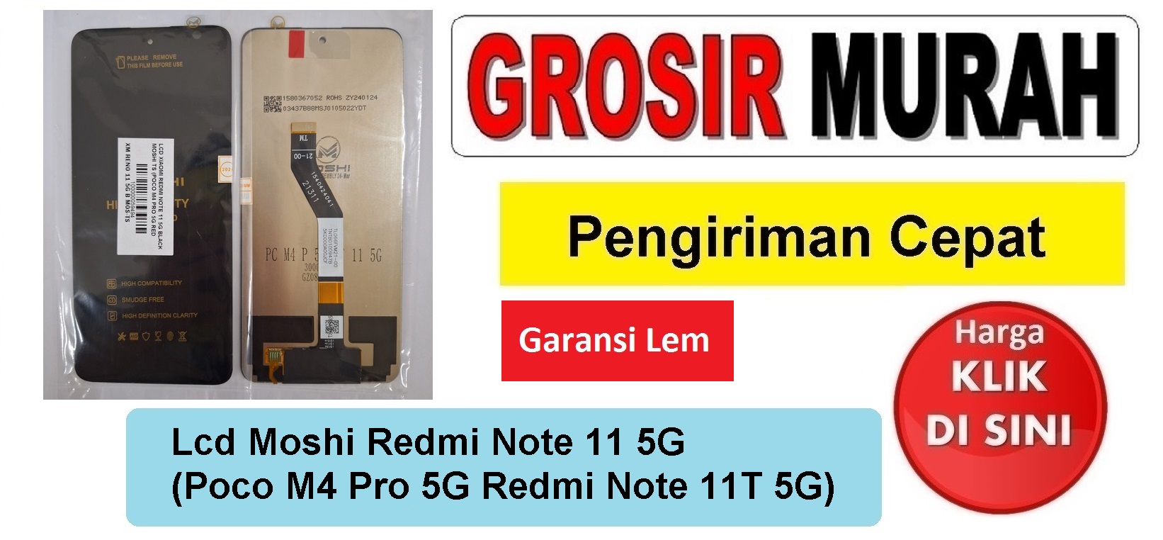 Lcd Redmi Note 11 5G (Poco M4 Pro 5G Redmi Note 11T 5G) Fullset Touchscreen Bergaransi
