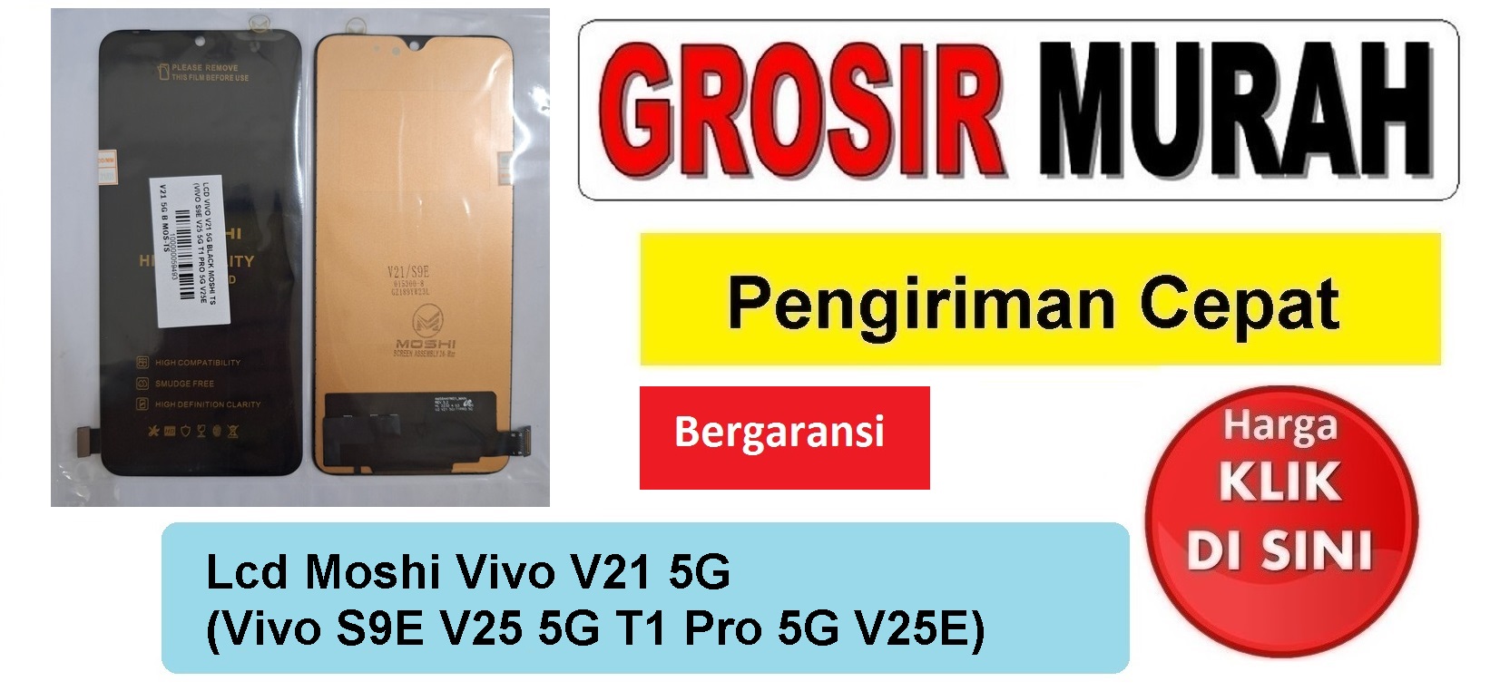 Lcd Vivo V21 5G (Vivo S9E V25 5G T1 Pro 5G V25E) Fullset Touchscreen Bergaransi