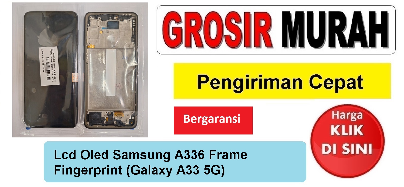 Lcd Samsung A336 Frame Fingerprint (Galaxy A33 5G) Fullset Touchscreen Ts Touch screen Display