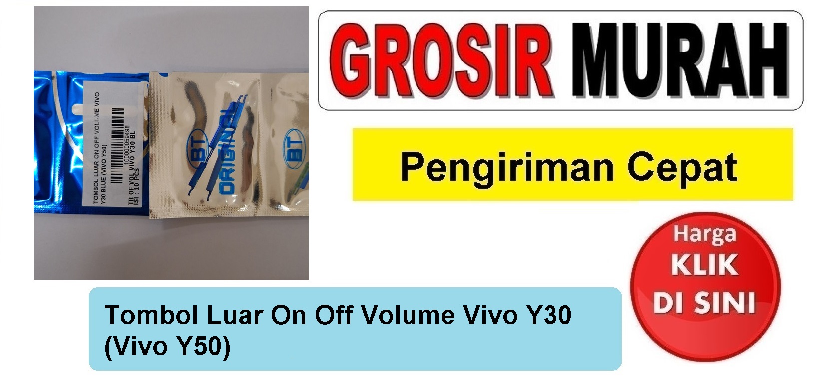 Tombol Luar On Off Volume Vivo Y30 (Vivo Y50) Power samping Pernik Rubber Button