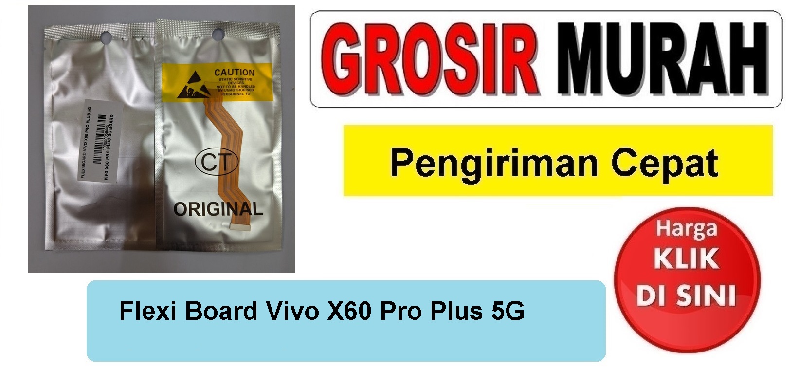 Flexi Board Vivo X60 Pro Plus 5G Fleksibel Flexible Fleksi Flexibel Flex Mainboard Kabel Tengah Ui Penghubung Mesin