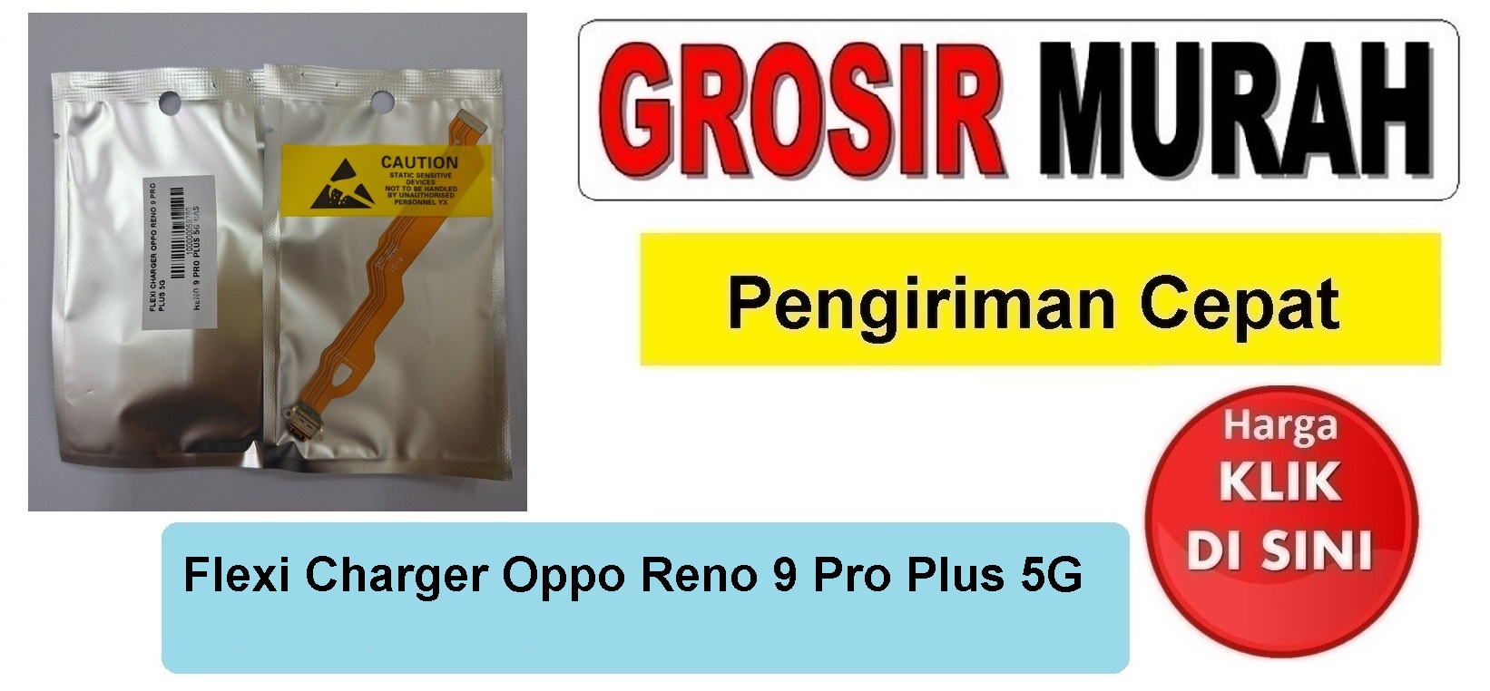 Flexi Charger Oppo Reno 9 Pro Plus 5G Fleksibel Flexible Fleksi Flexibel Flex Con Tc Connector Pcb Konektor cas papan board charging