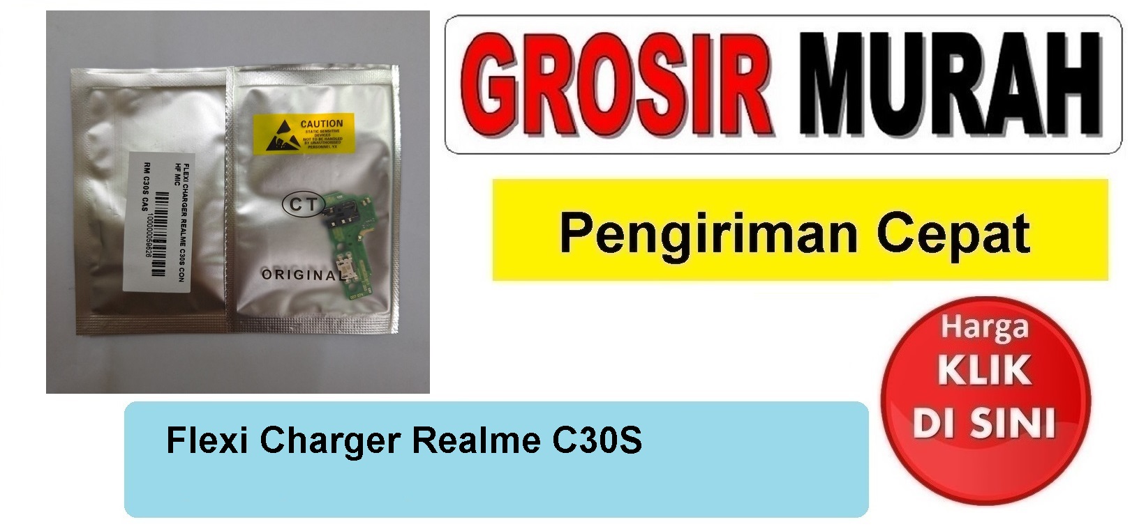 Flexi Charger Realme C30S Con Hf Mic Fleksibel Flexible Fleksi Flexibel Flex Con Tc Connector Pcb Konektor cas papan board charging