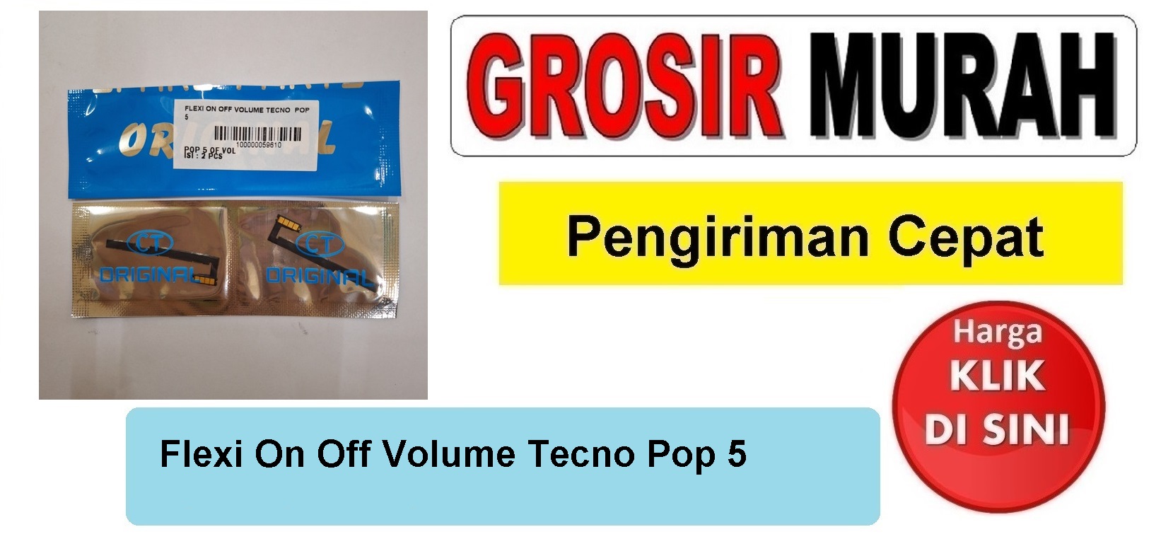 Flexi On Off Volume Tecno Pop 5 Fleksibel Flexible Fleksi Flexibel Flex Power On off Volume Tombol