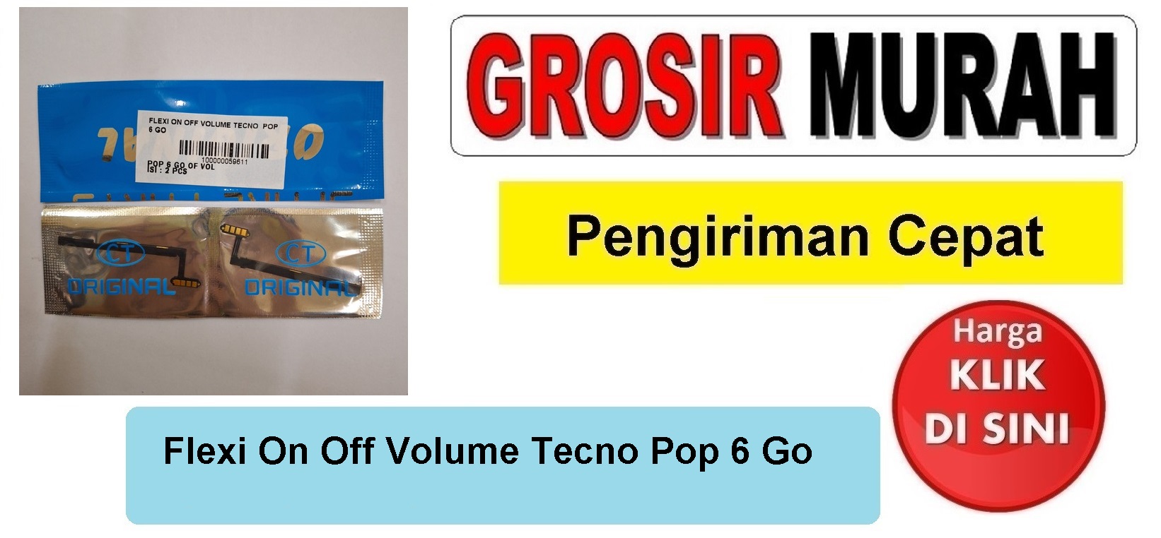 Flexi On Off Volume Tecno Pop 6 Go Fleksibel Flexible Fleksi Flexibel Flex Power On off Volume Tombol