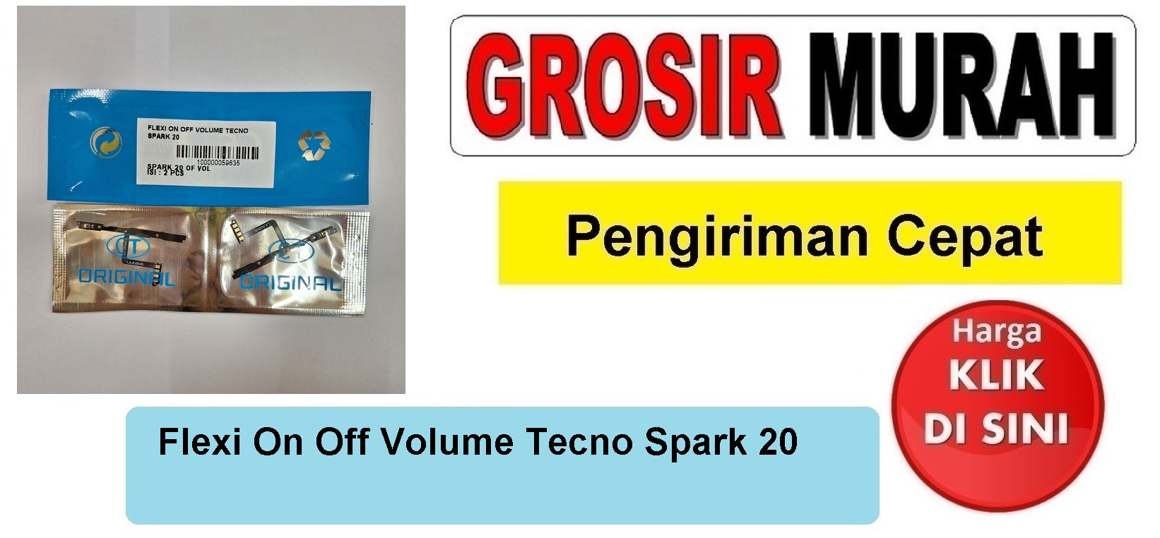 Flexi On Off Volume Tecno Spark 20 Fleksibel Flexible Fleksi Flexibel Flex Power On off Volume Tombol