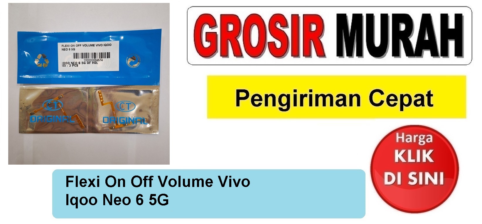 Flexi On Off Volume Vivo Iqoo Neo 6 5G Fleksibel Flexible Fleksi Flexibel Flex Power On off Volume Tombol