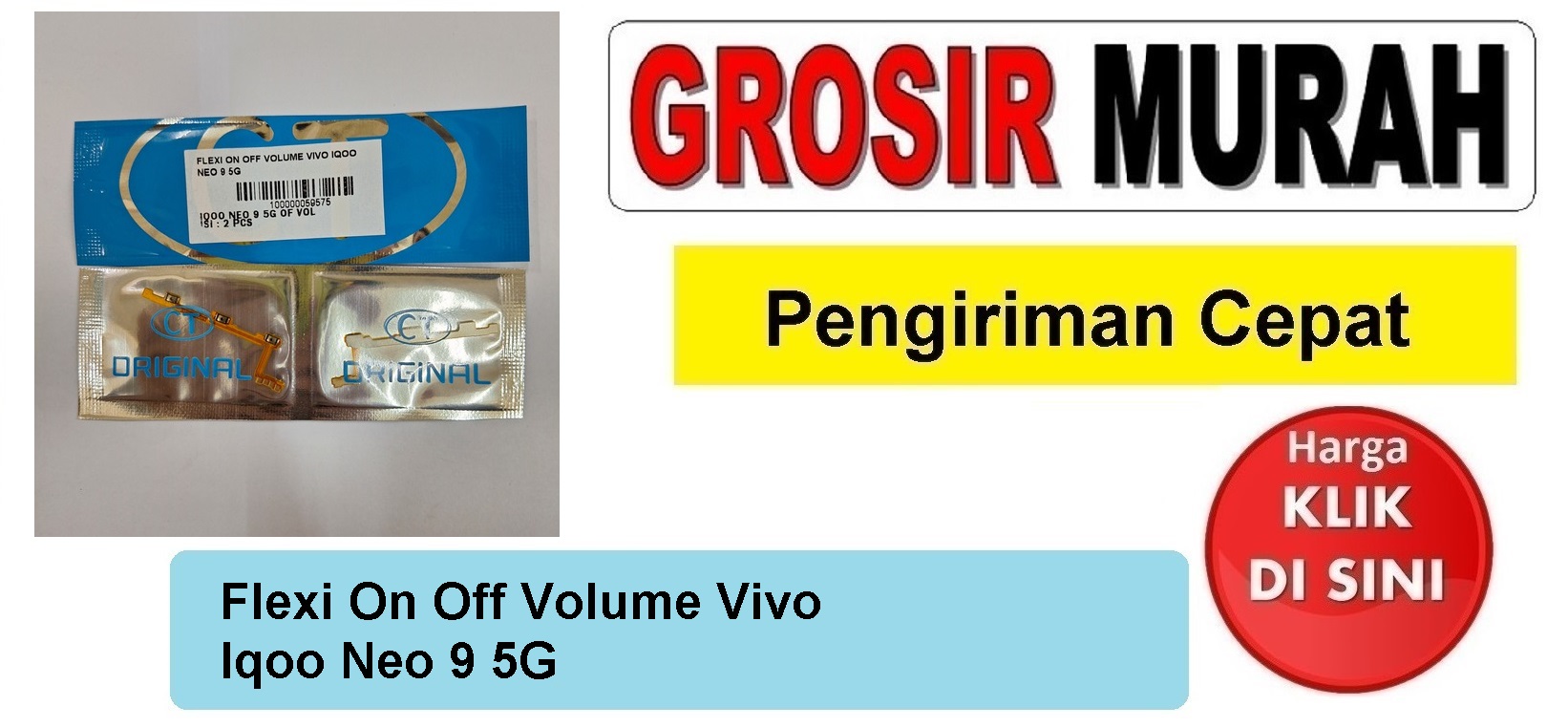 Flexi On Off Volume Vivo Iqoo Neo 9 5G Fleksibel Flexible Fleksi Flexibel Flex Power On off Volume Tombol