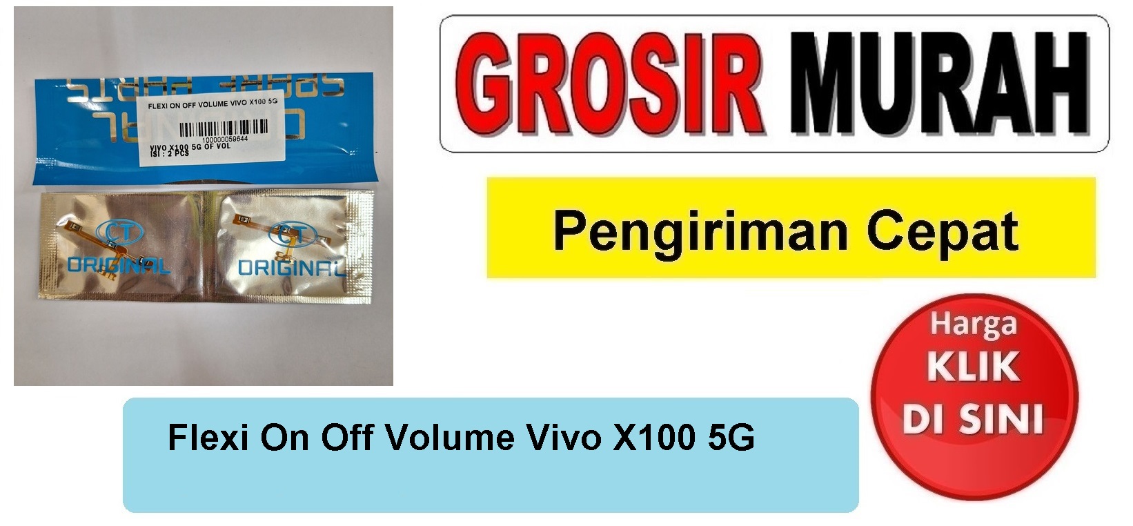 Flexi On Off Volume Vivo X100 5G Fleksibel Flexible Fleksi Flexibel Flex Power On off Volume Tombol