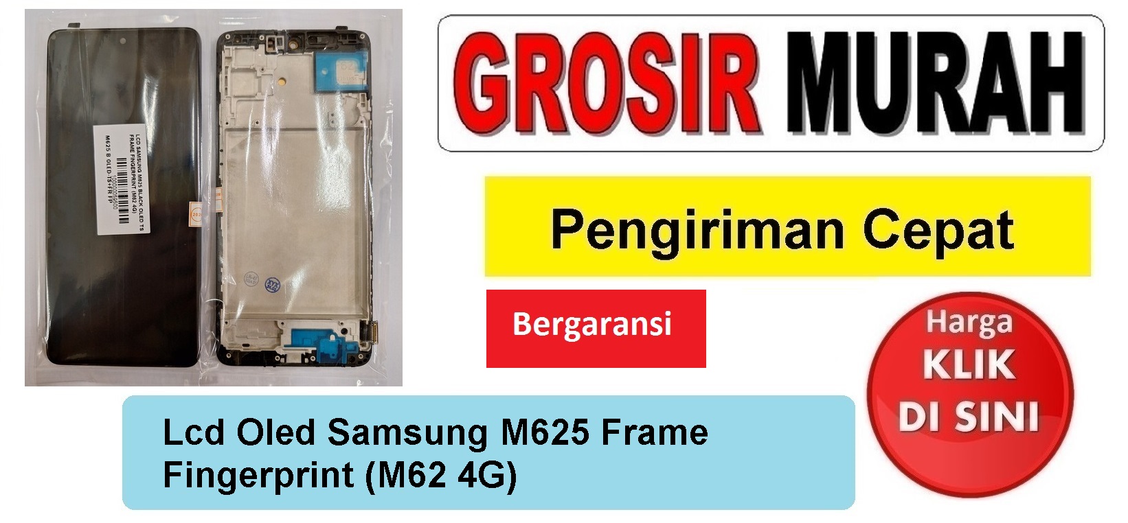 Lcd Oled Samsung M625 Frame Fingerprint (M62 4G) Fullset Touchscreen Ts Touch screen Display