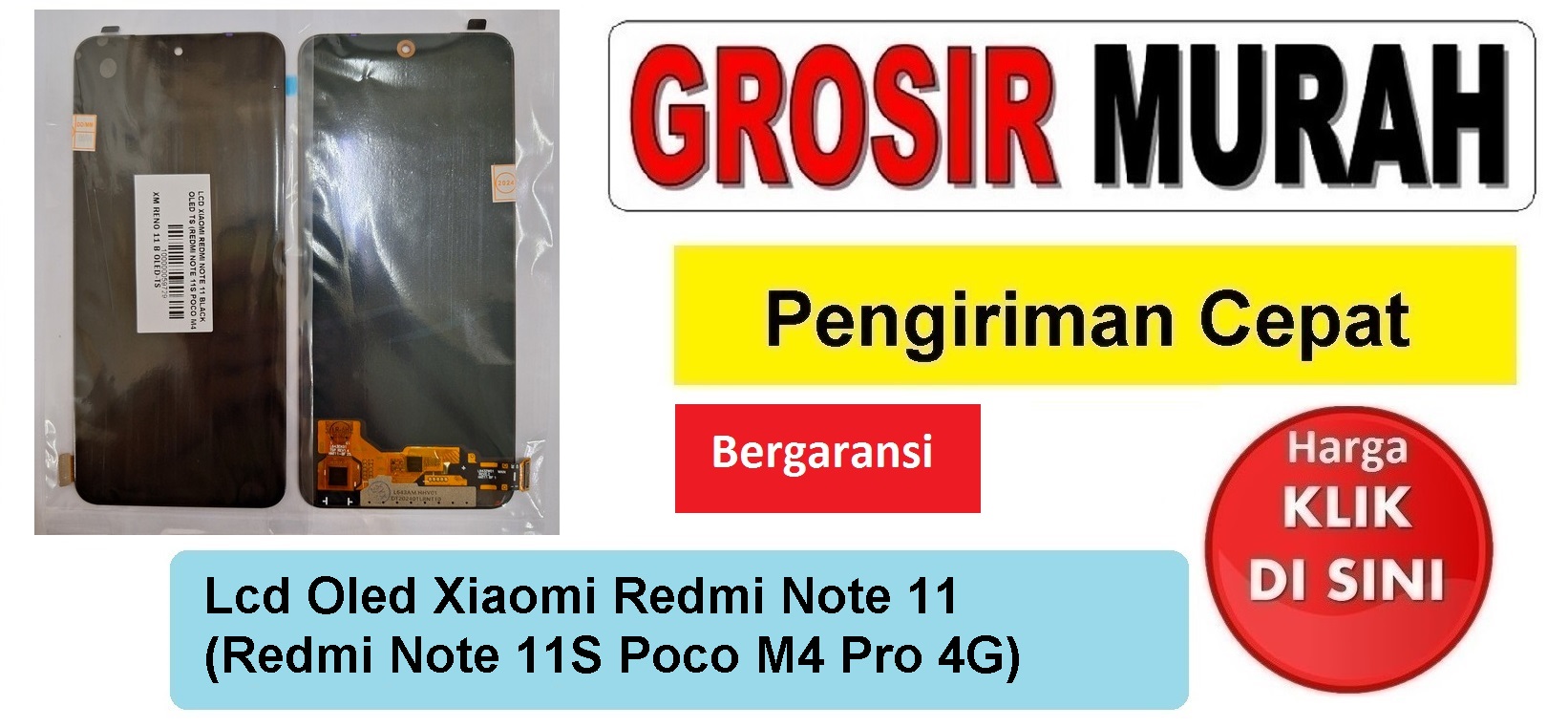 Lcd Oled Xiaomi Redmi Note 11 (Redmi Note 11S Poco M4 Pro 4G) Fullset Touchscreen Ts Touch screen Display