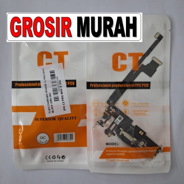 Jual Flexi Charger Iphone 12 Pro Max Ori Fleksibel Flexible Fleksi Flexibel Flex Con Tc Connector Pcb Konektor cas papan charging