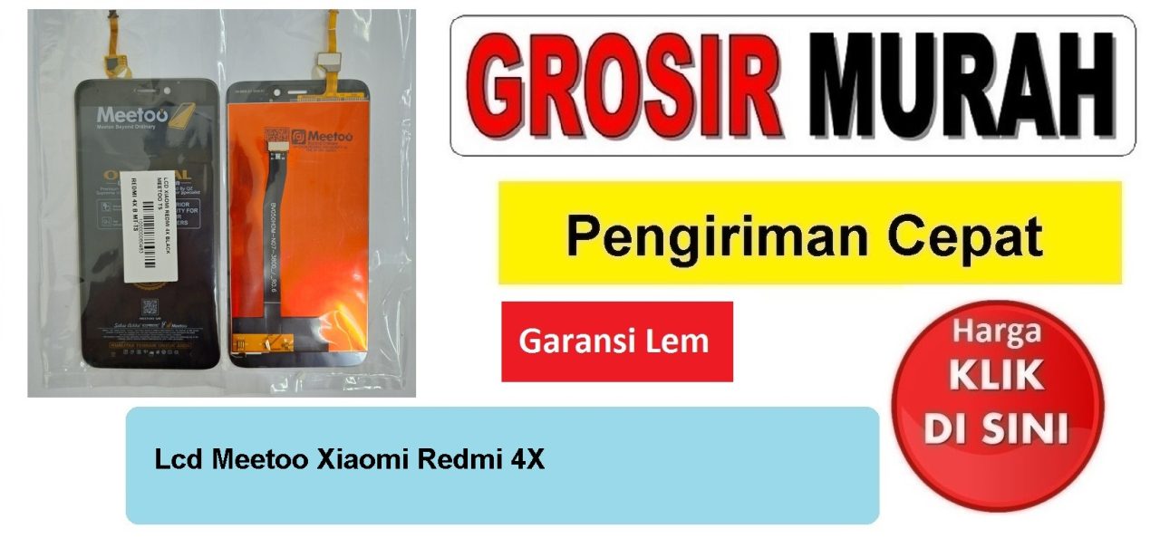 LCD Xiaomi Redmi 4X Meetoo Hitam