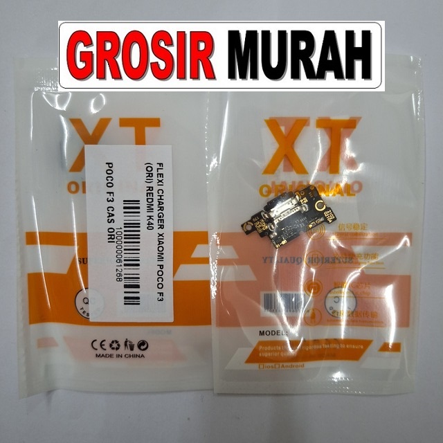 Flexi Charger Xiaomi Poco F3 (Ori) Redmi K40 Fleksibel Flexible Fleksi Flexibel Flex Con Tc Connector Pcb Konektor cas papan charging