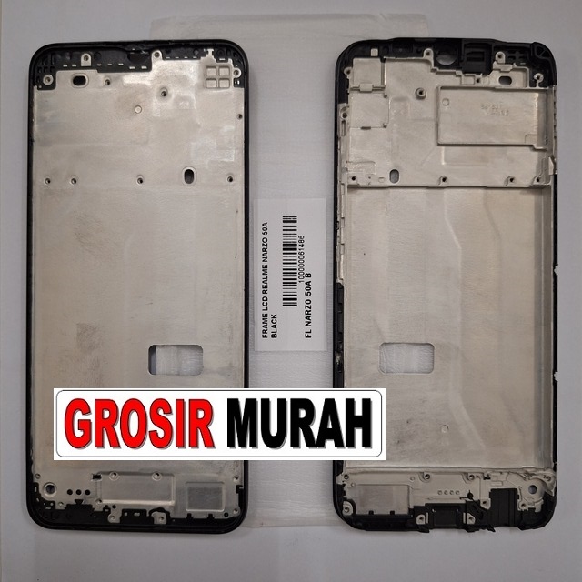 Frame Lcd Realme Narzo 50A Middle Frame Front Dudukan Tulang Tengah Bazel lcd Bezel Plate