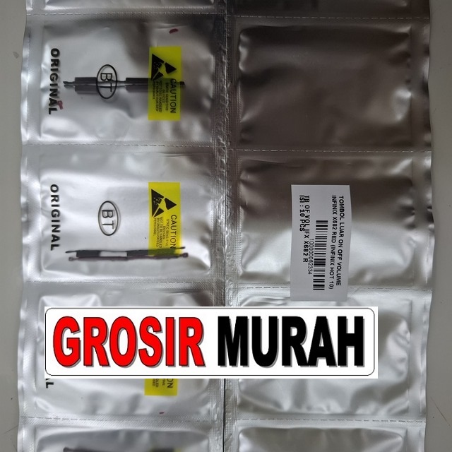 Tombol Luar On Off Volume Infinix X682 Red (infinix Hot 10)