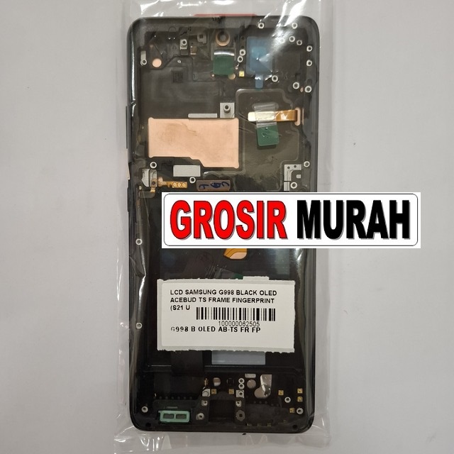 Lcd Samsung G998 Black Oled Acebud Ts Frame Fingerprint (s21 Ultra)