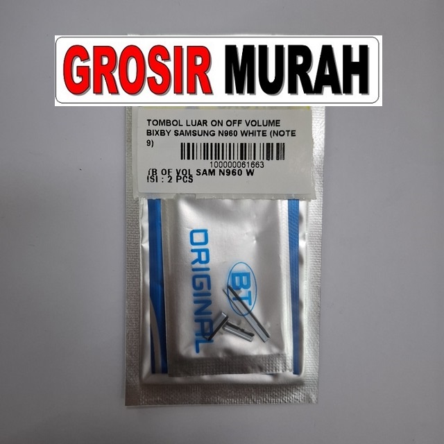 Tombol Luar On Off Volume Bixby Samsung N960 White (note 9)