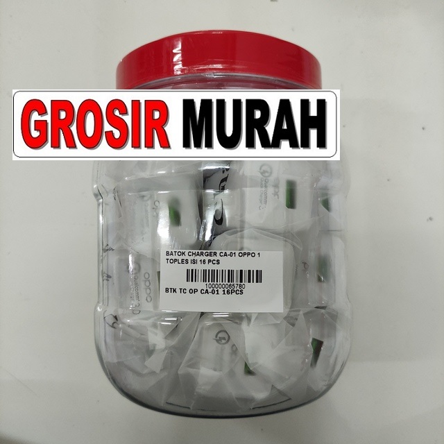 Batok Charger Ca-01 Oppo 1 Toples Isi 16 Pcs