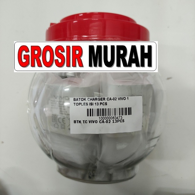 Batok Charger Ca-02 Vivo 1 Toples Isi 13 Pcs