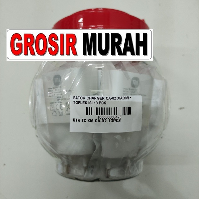 Batok Charger Ca-02 Xiaomi 1 Toples Isi 13 Pcs