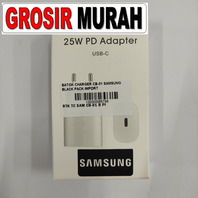 Batok Charger Cb-01 Samsung Black Pack Import