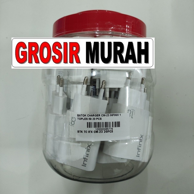 Batok Charger Cm-23 Infinix 1 Toples Isi 20 Pcs