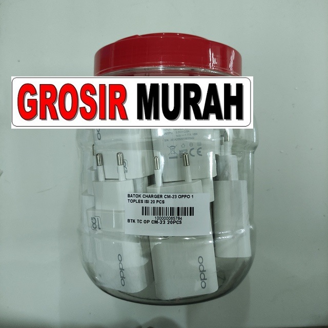 Batok Charger Cm-23 Oppo 1 Toples Isi 20 Pcs