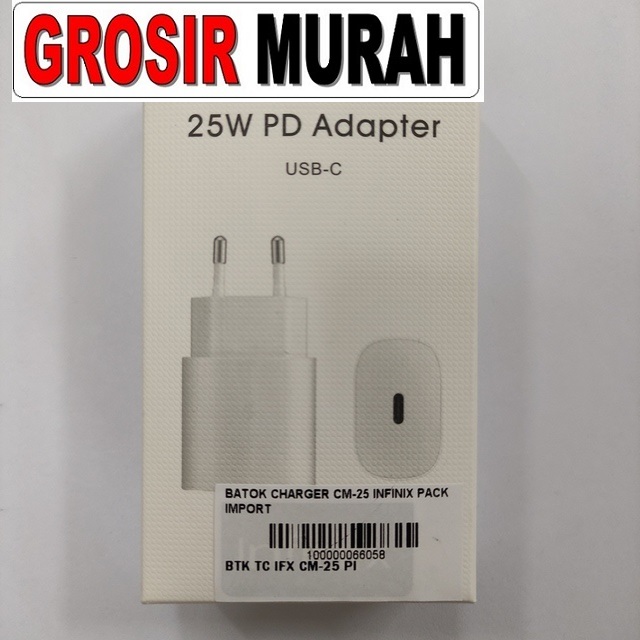 Batok Charger Cm-25 Infinix Pack Import