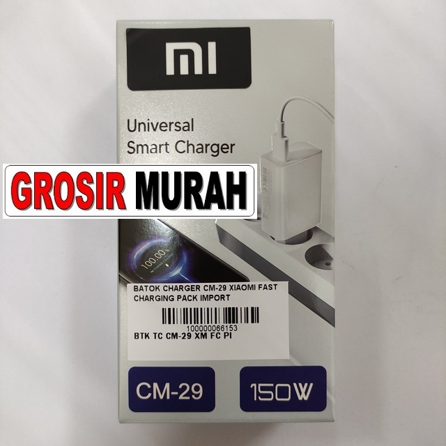Batok Charger Cm-29 Xiaomi Fast Charging Pack Import