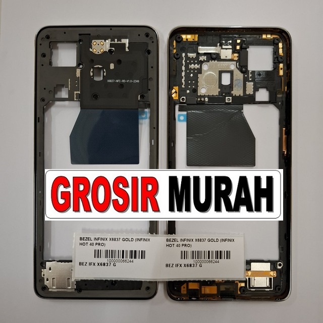 Bezel Infinix X6837 (Infinix Hot 40 Pro) warna gold
