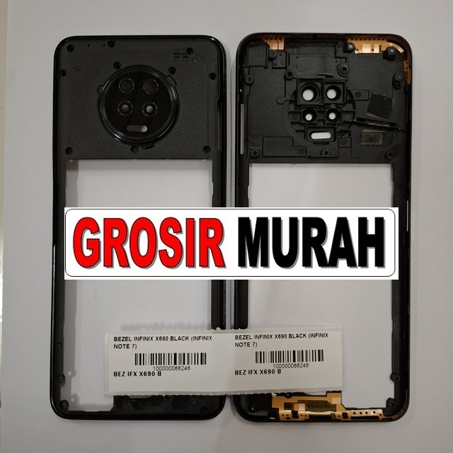 Bezel Infinix X690 (Infinix Note 7) warna hitam