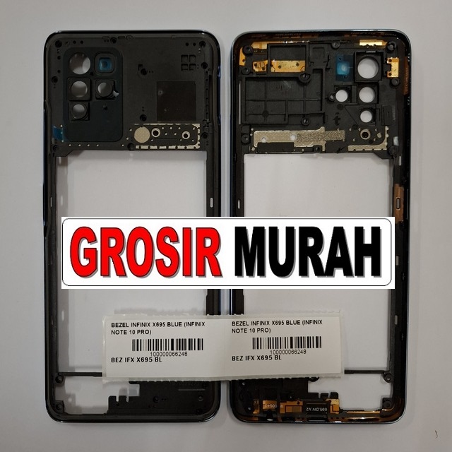 Bezel Infinix X695 (Infinix Note 10 Pro) warna biru