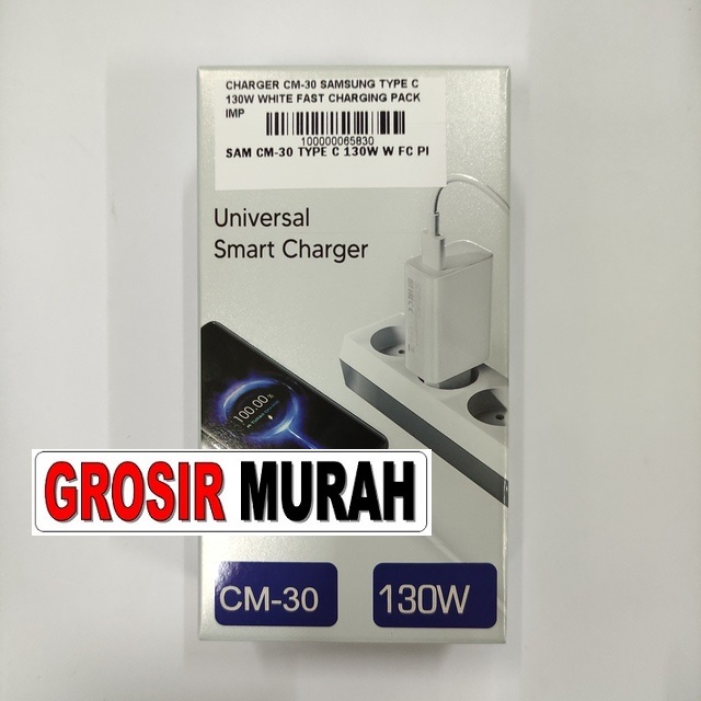 Jual Charger Cm-30 Type C 130W White