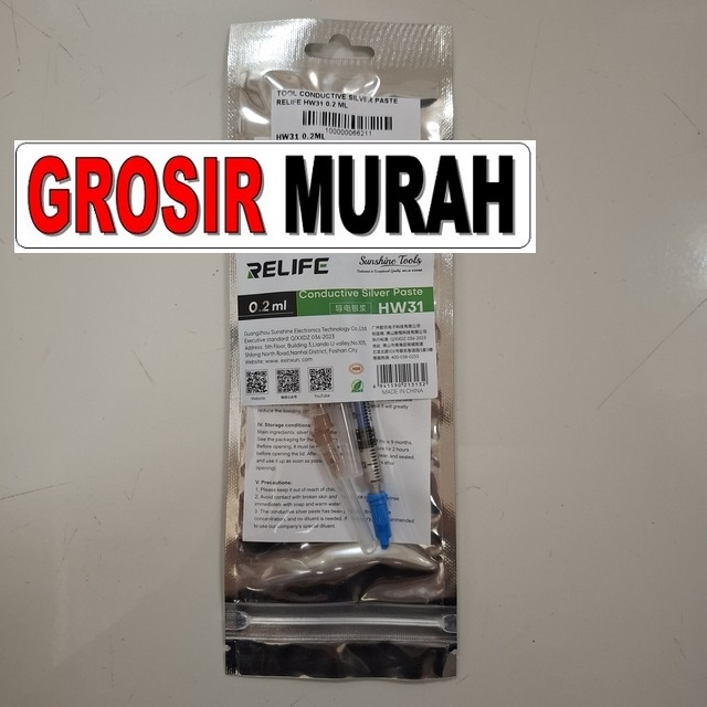 Gambar Conductive Silver Paste Relife Hw31 0.2 Ml