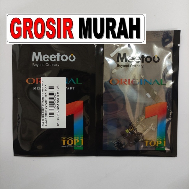 Flexi Charger Iphone 11 Pro Max Black Meetoo Ori Ic Socket