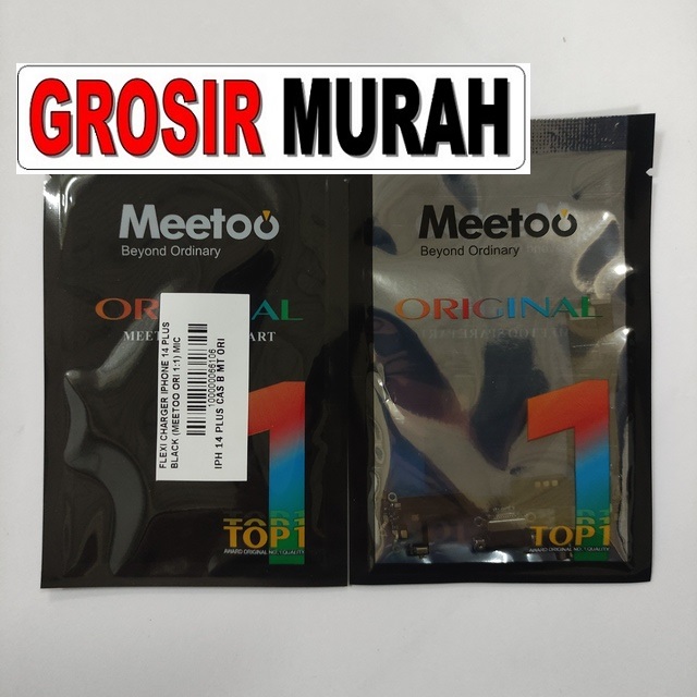 Flexi Charger Iphone 14 Plus Black Meetoo Ori