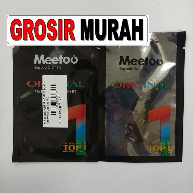 Flexi Charger Iphone 15 Black Meetoo Ori