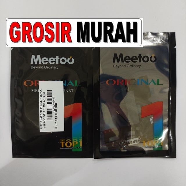 Flexi Charger Iphone 7 Black Meetoo Ori