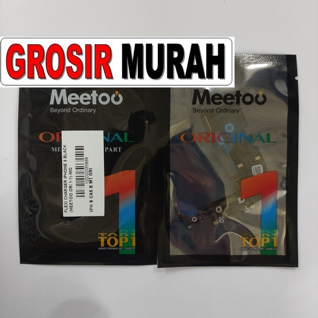 Flexi Charger Iphone 8 Black Meetoo Ori