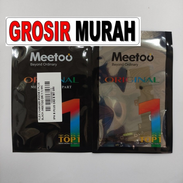 Flexi Charger Iphone 8 Plus Black Meetoo Ori