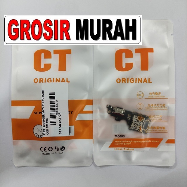 Jual Flexi Charger Vivo S19 5G Ori Fleksibel Flexible Fleksi Flexibel Flex Con Tc Connector Pcb Konektor cas papan charging